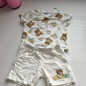 COPY - Moschino Bear Print White Set